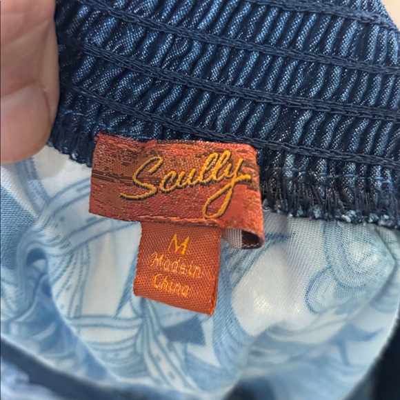 Scully Scarf Print midi wrap skirt medium - Picture 7 of 8